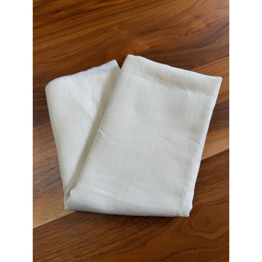 Linen Cross Stitch Fabric 51x40 Cream Needlework Embroidery Crafting